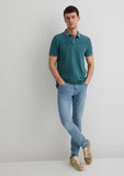 Collar Detailed Green Polo