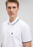Collar Detailed White Polo