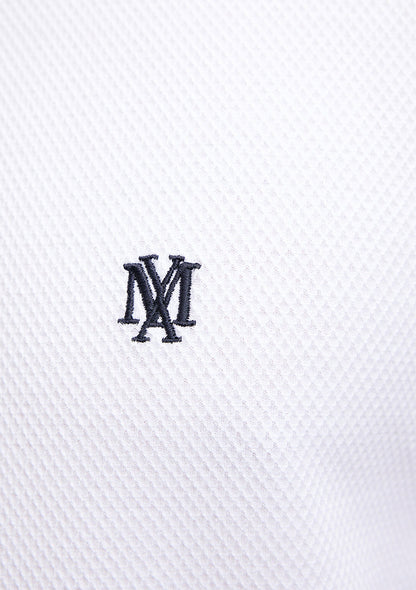Collar Detailed White Polo