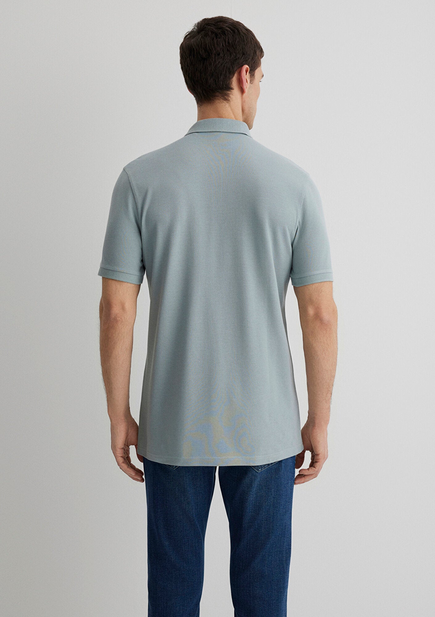 Blue Modal Polo T-Shirt