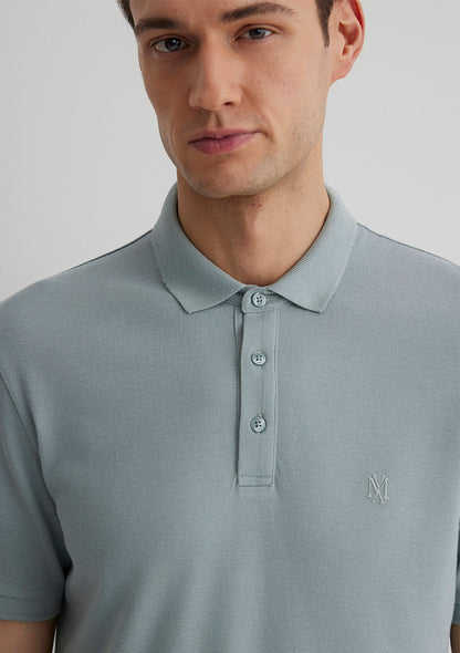 Blue Modal Polo T-Shirt