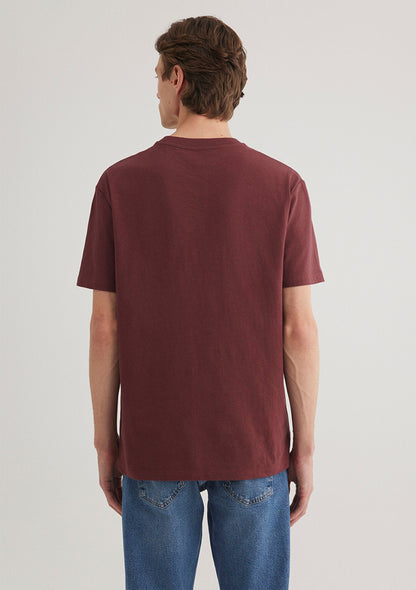 Red T-shirt with Pocket Detail