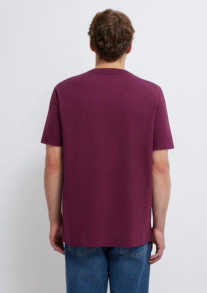 Purple T-shirt with Pocket Detail