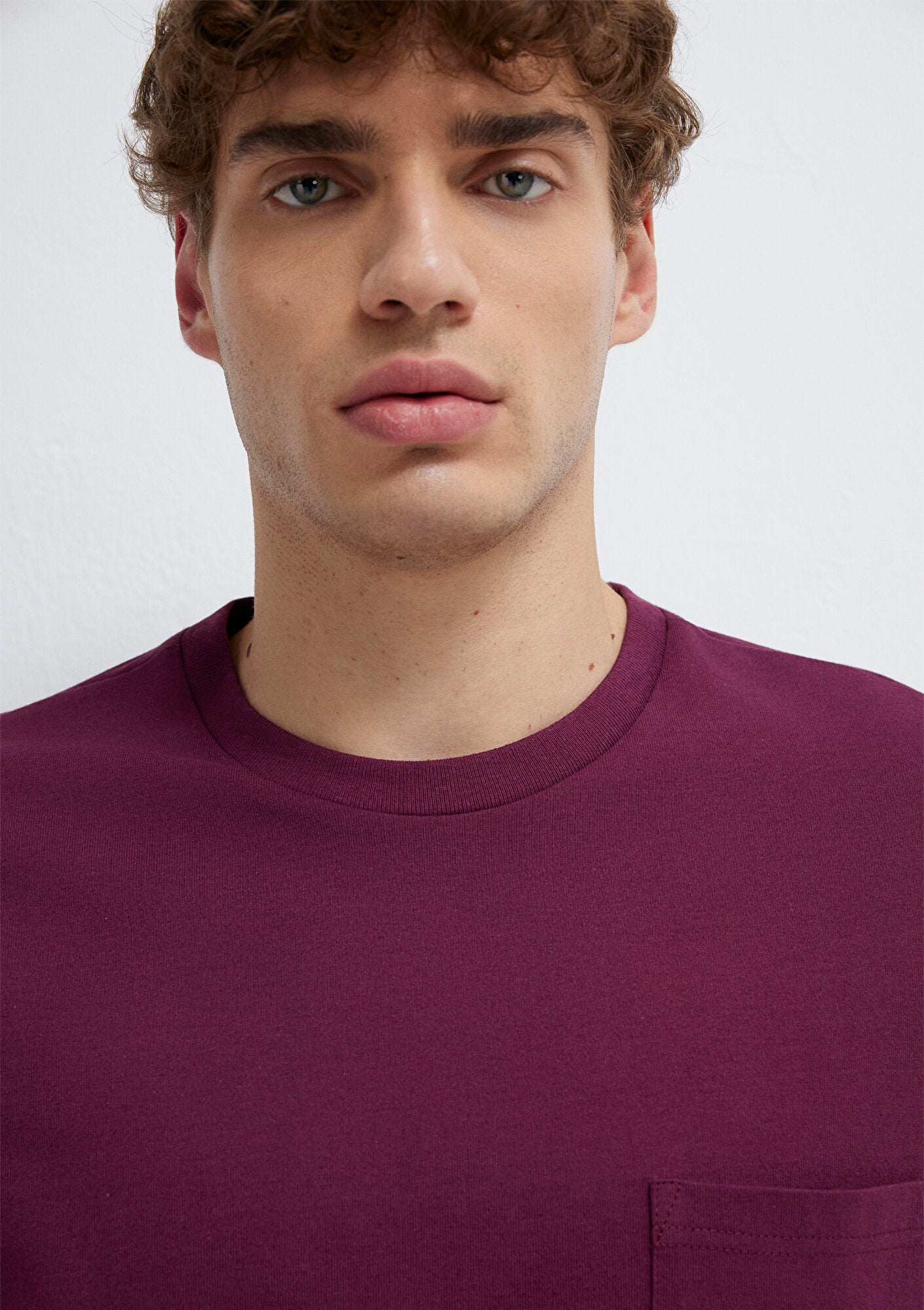 Purple T-shirt with Pocket Detail