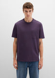 Pocket Detailed Purple Basic T-Shirt