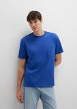 Pocket Detailed Blue Basic T-Shirt