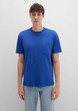 Pocket Detailed Blue Basic T-Shirt