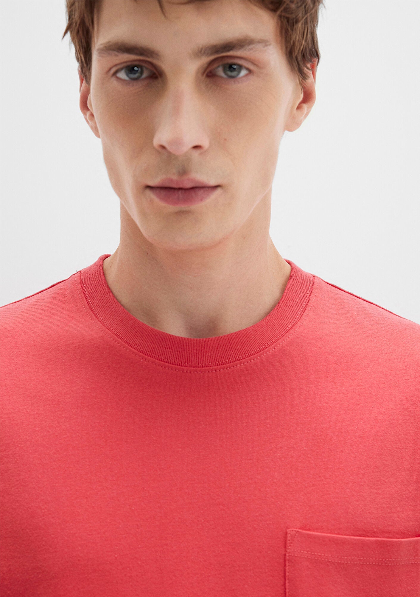 Crew Neck Pink Basic T-Shirt