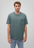 Pocket Detailed Green Basic T-Shirt