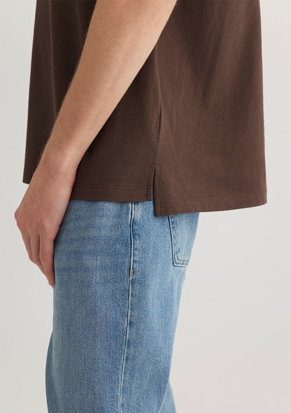 Brown T-shirt with Pocket Detail