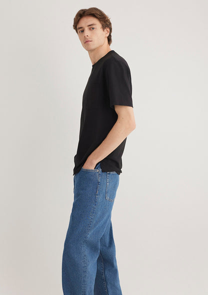 Crew Neck Black Basic T-Shirt