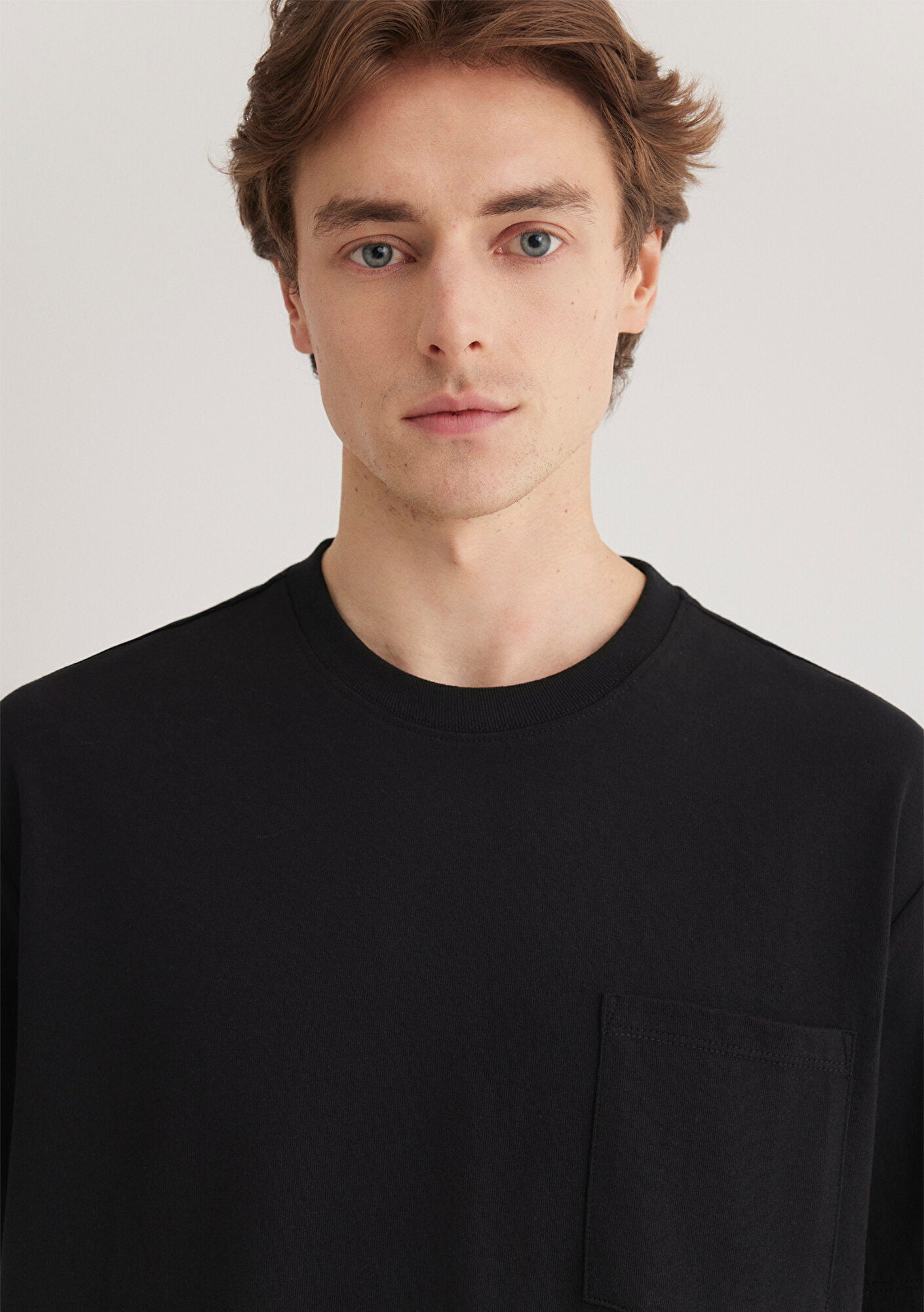 Crew Neck Black Basic T-Shirt