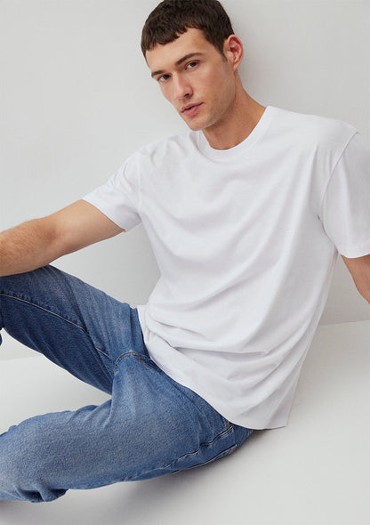 Crew Neck White Basic T-Shirt