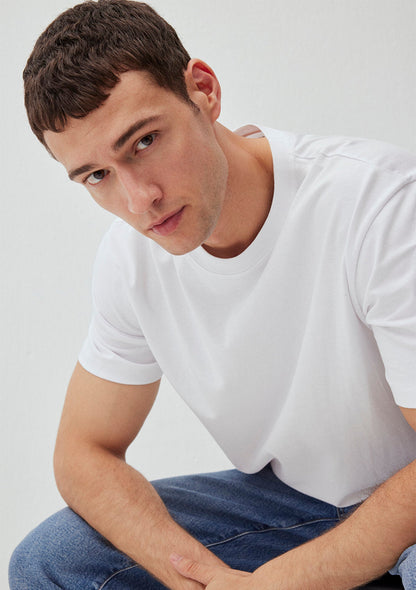 Crew Neck White Basic T-Shirt