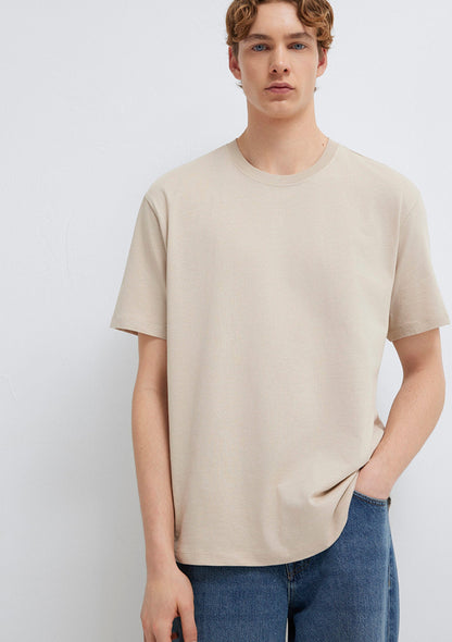 Beige Basic T-Shirt