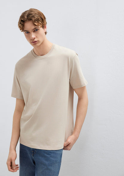 Beige Basic T-Shirt