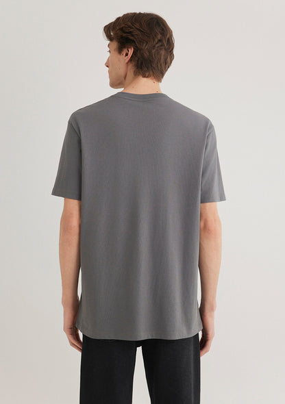 Crew Neck Grey Basic T-Shirt