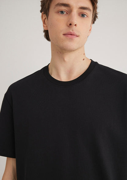 Crew Neck Black Basic T-Shirt
