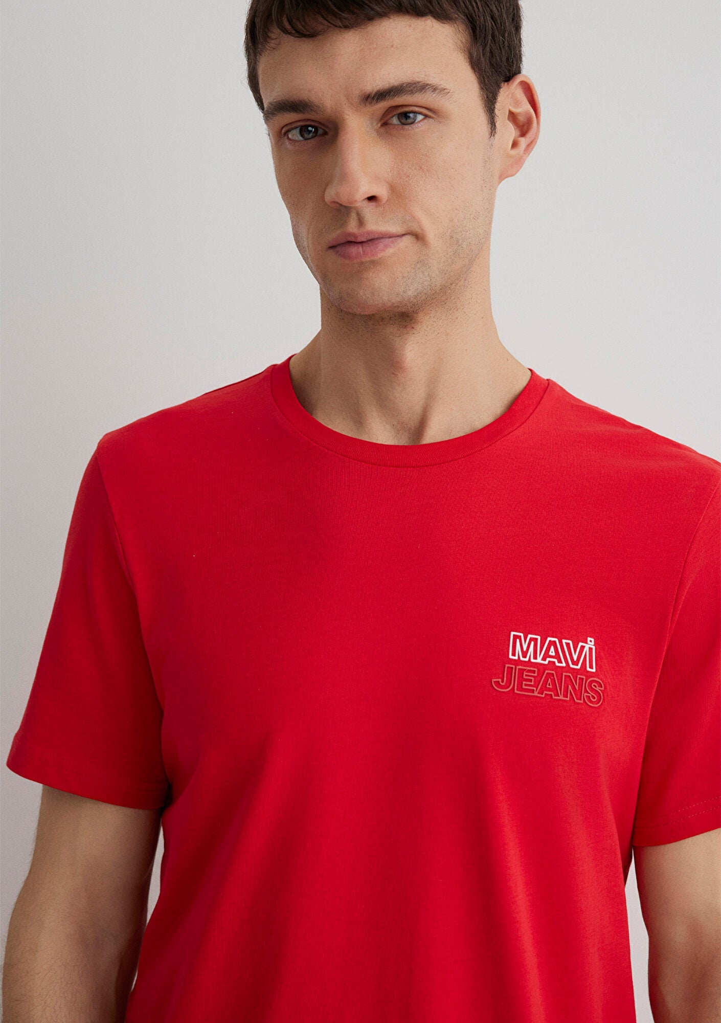 Mavi Jeans Printed Red T-Shirt