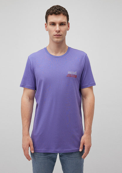 Mavi Jeans Printed Purple T-Shirt