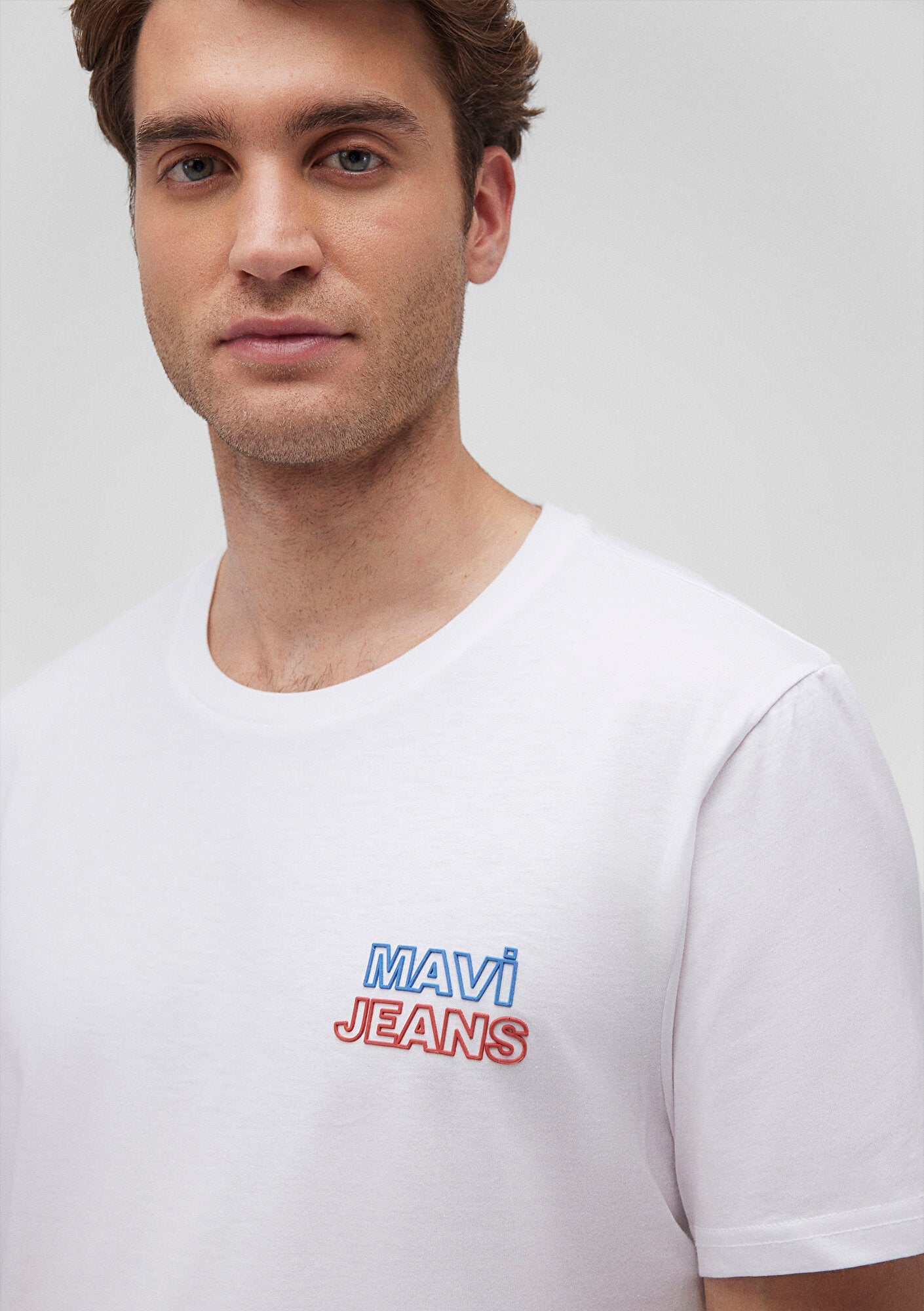 Mavi Jeans Printed White T-Shirt