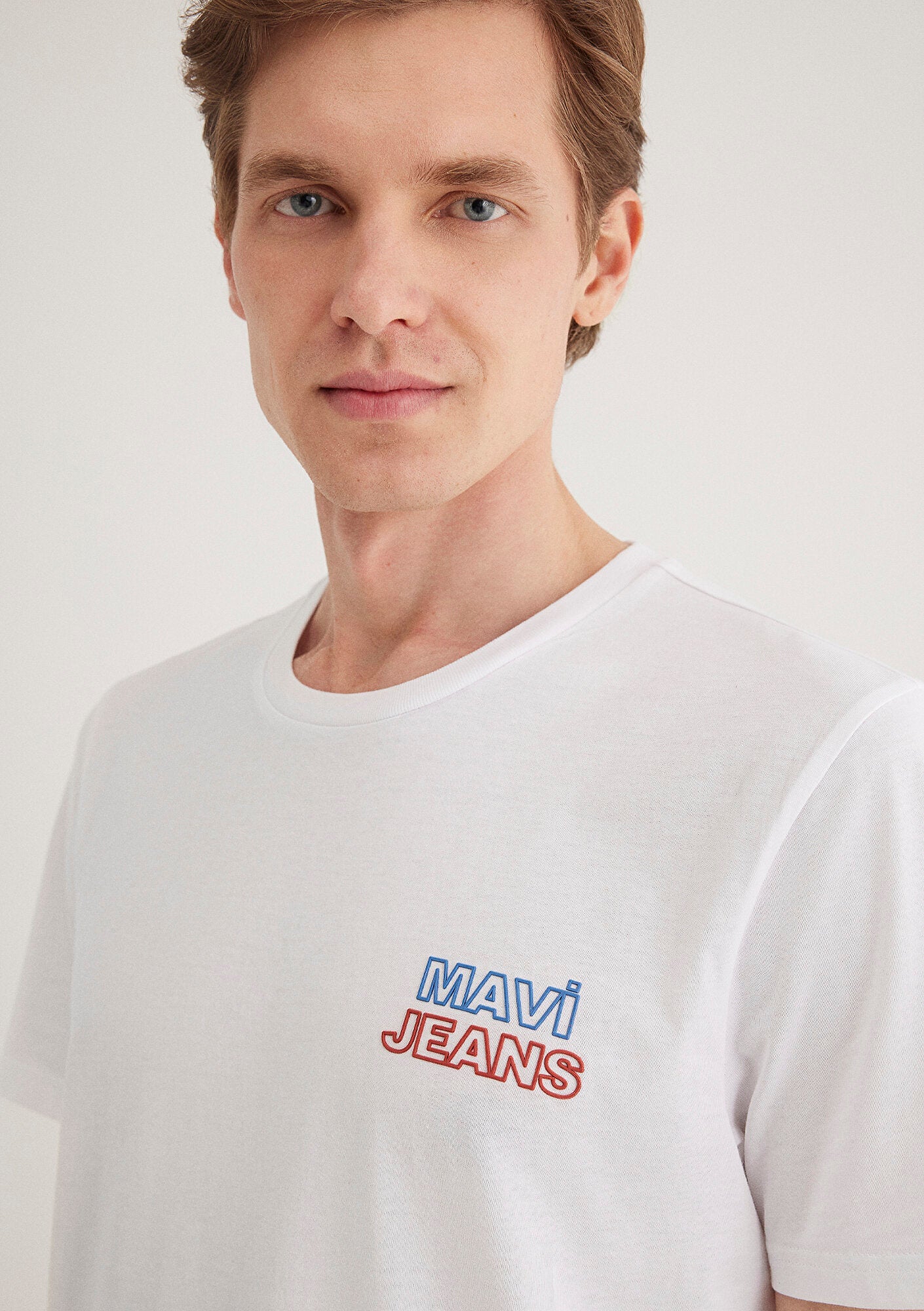 Mavi Jeans Printed White T-Shirt