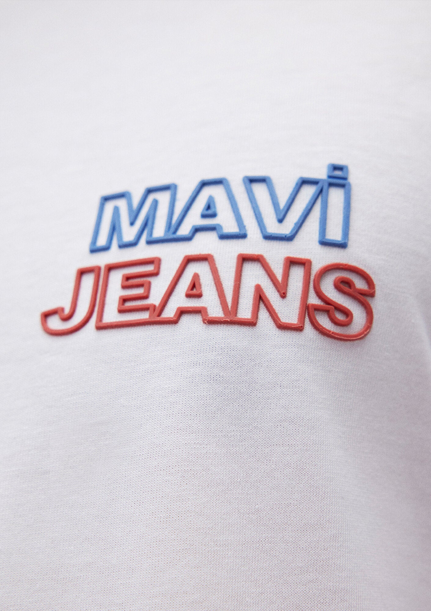 Mavi Jeans Printed White T-Shirt