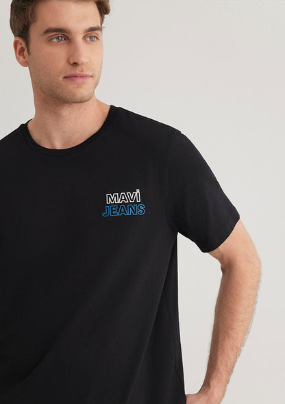 Mavi Jeans Printed Black T-Shirt