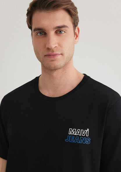 Mavi Jeans Printed Black T-Shirt