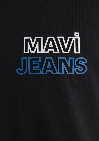 Mavi Jeans Printed Black T-Shirt