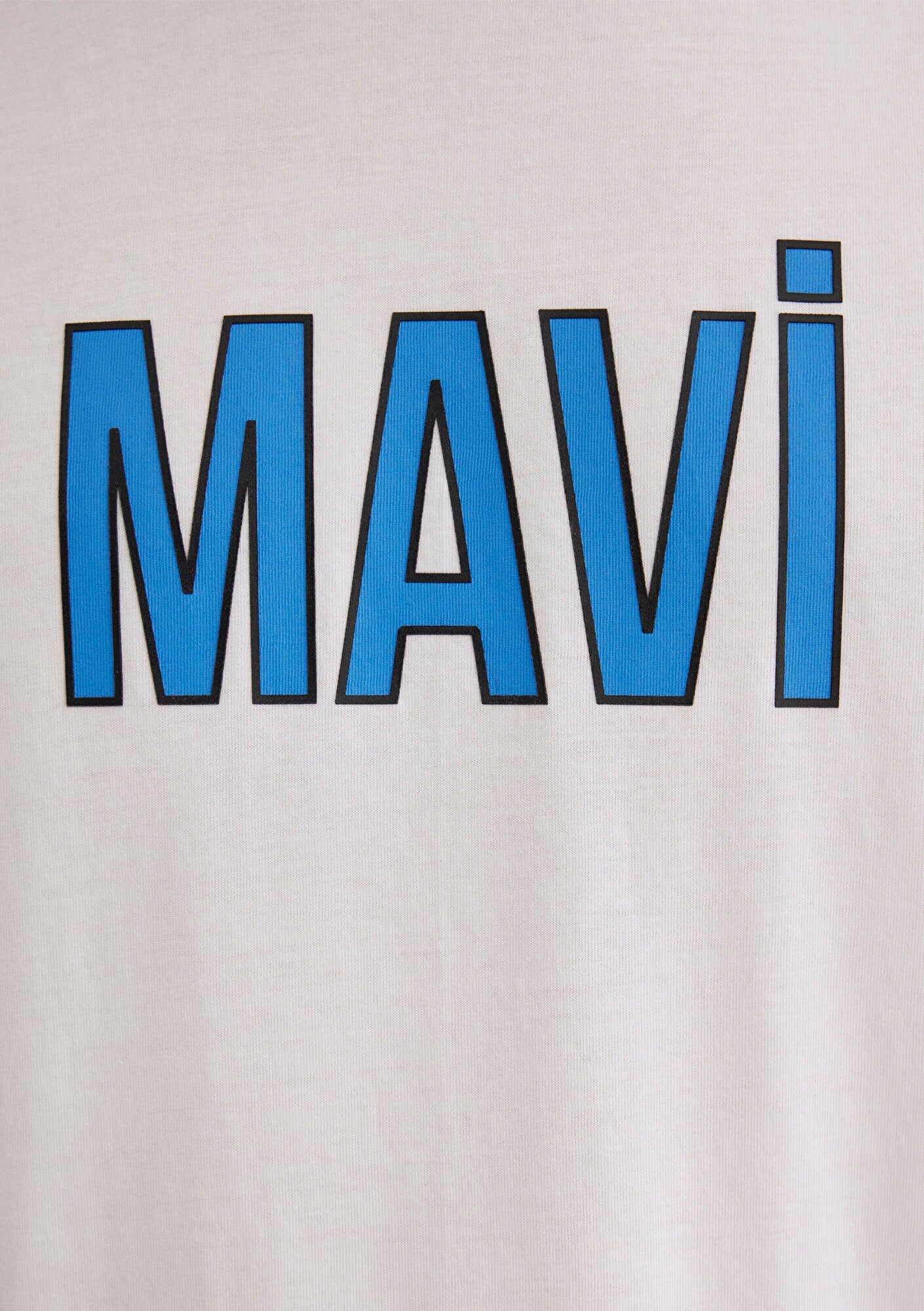 Mavi Logo Printed White Tee