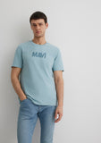 Mavi Logo Printed Blue T-Shirt
