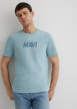 Mavi Logo Printed Blue T-Shirt