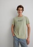 Mavi Logo Printed Green T-Shirt