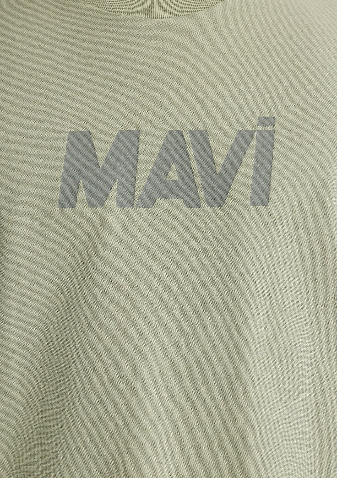 Mavi Logo Printed Green T-Shirt
