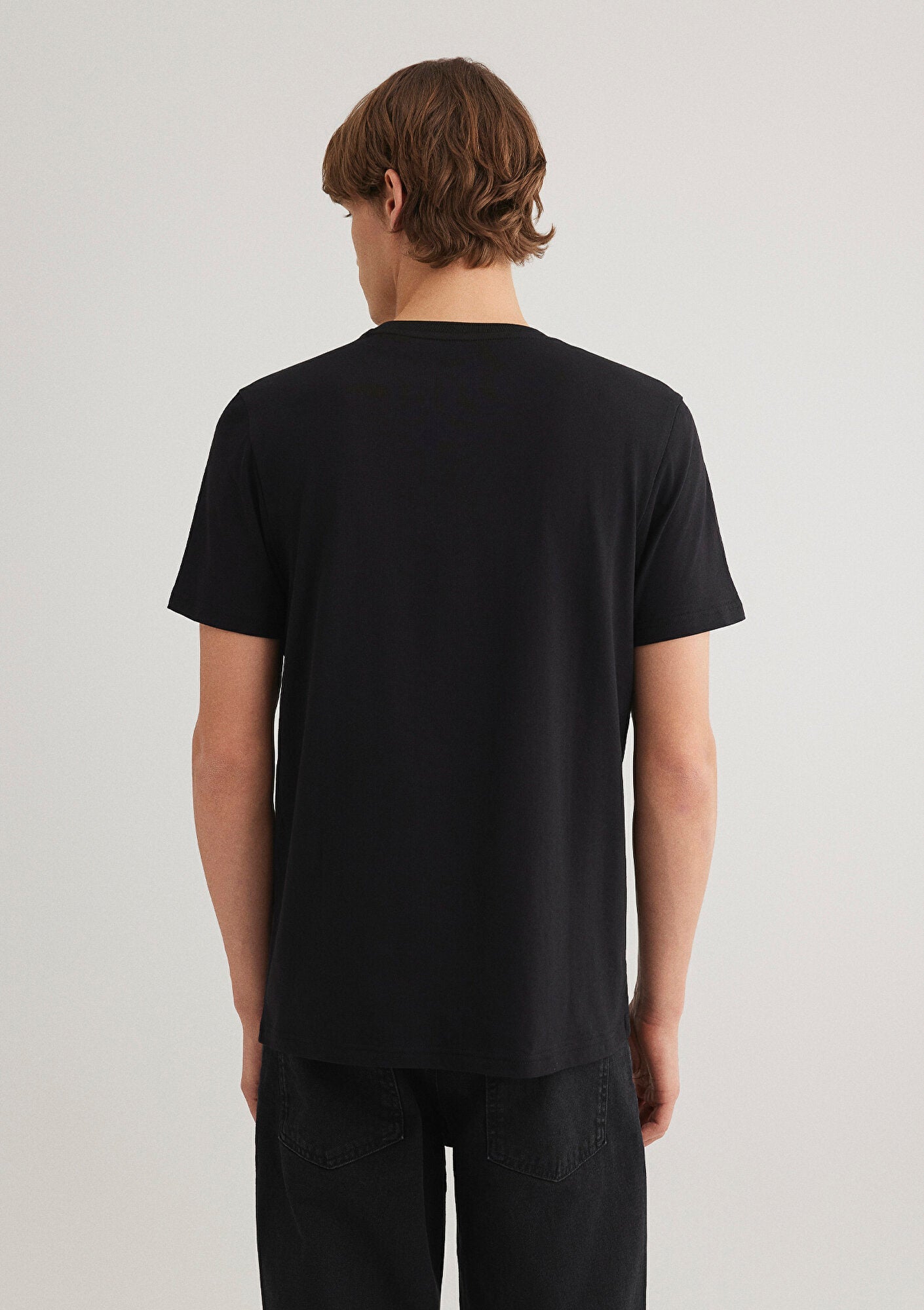 Superman Printed Black T-Shirt