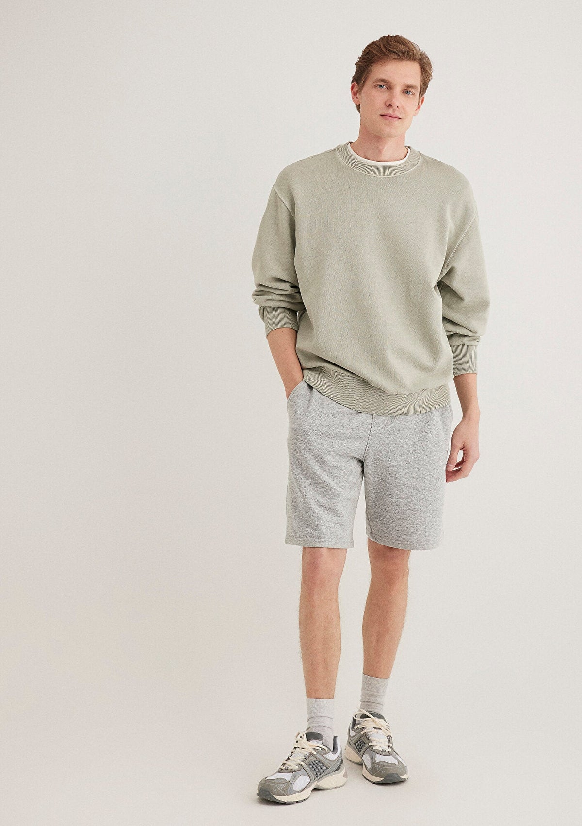 Grey Basic Shorts
