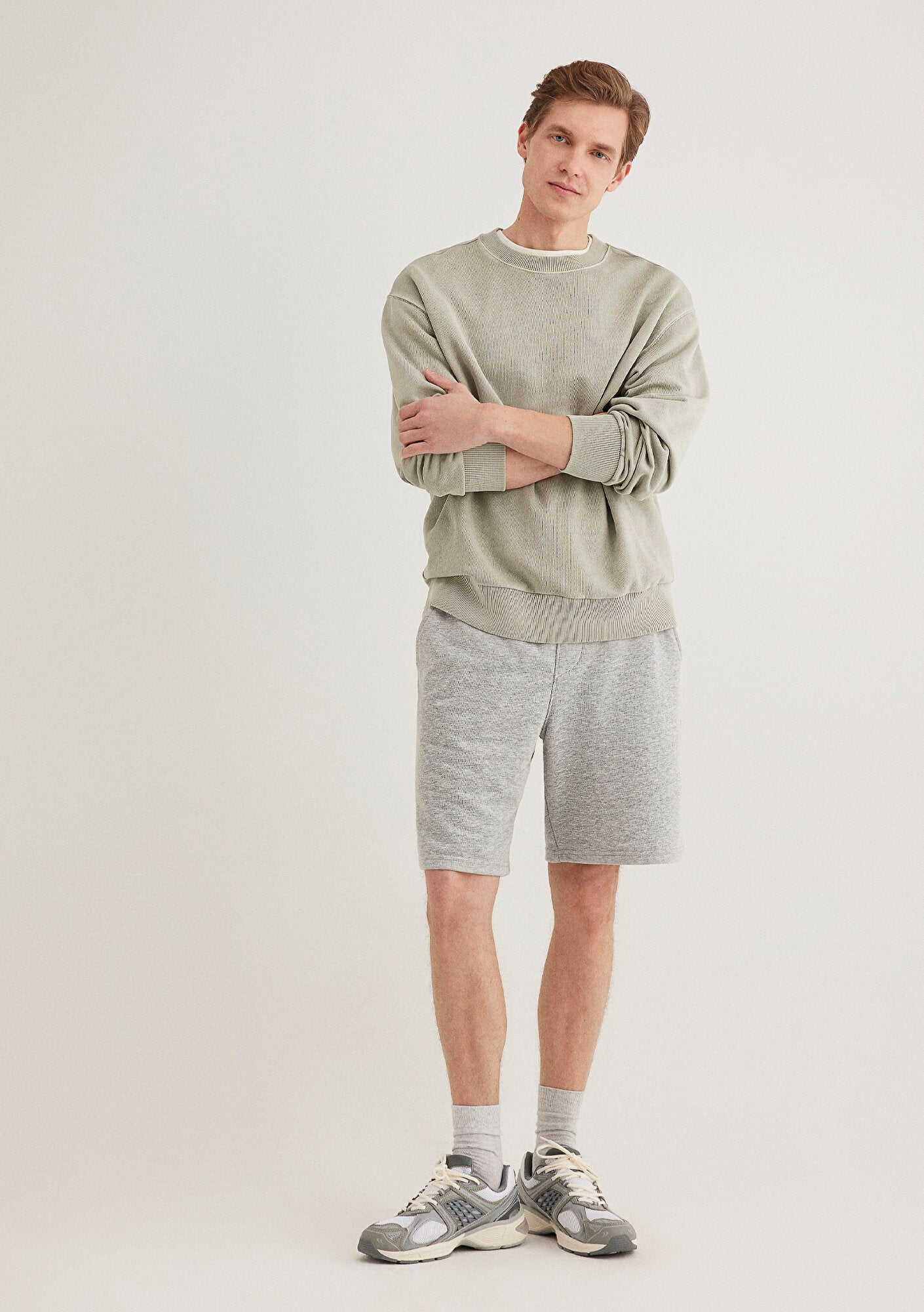 Grey Basic Shorts