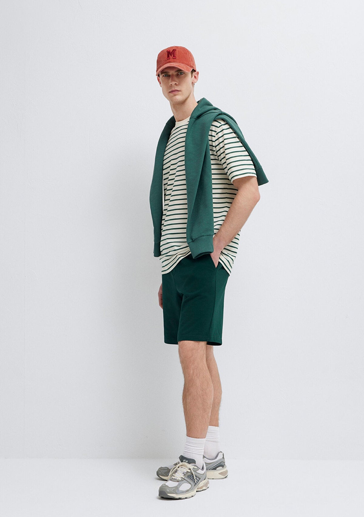 Green Basic Shorts