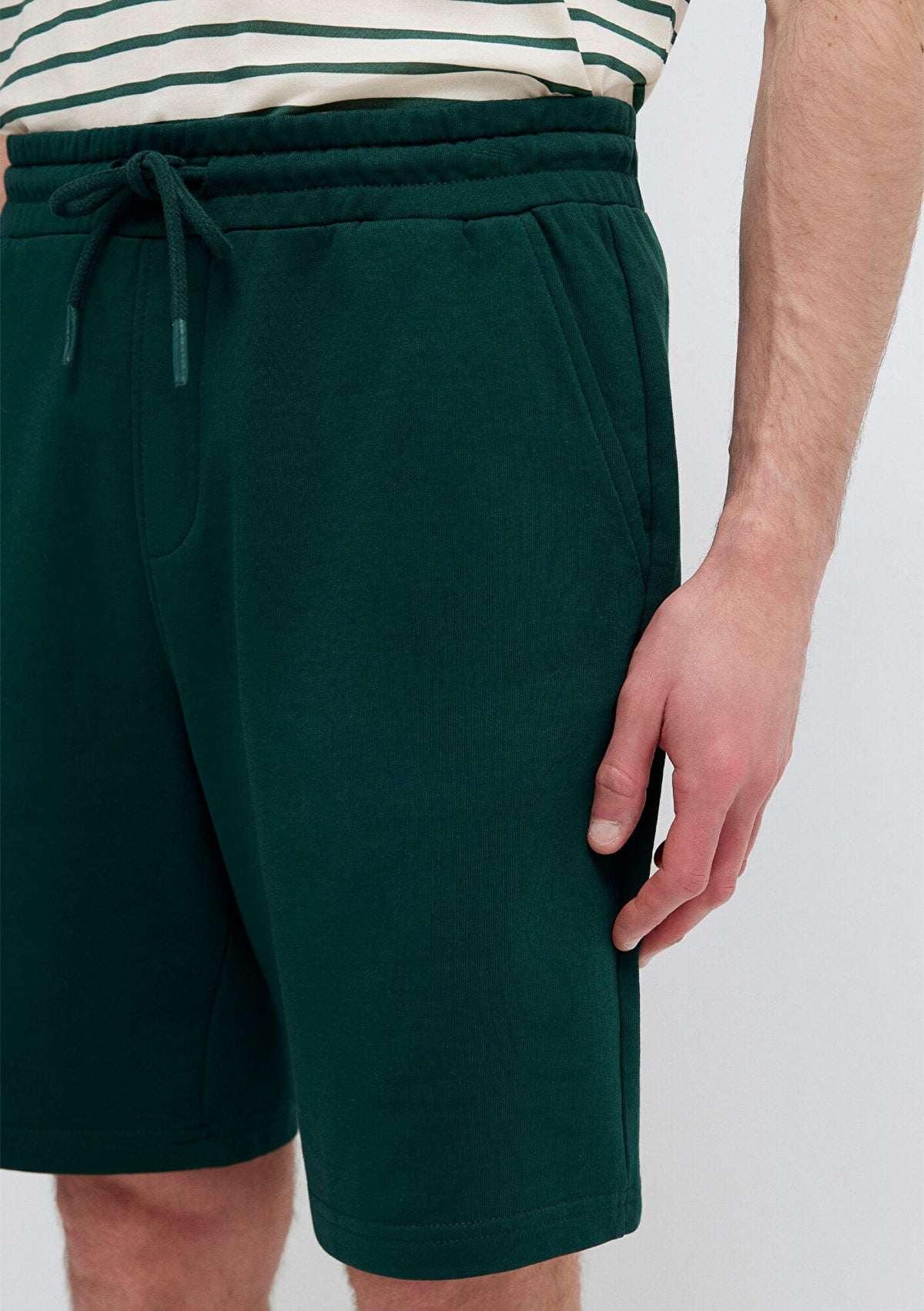Green Basic Shorts