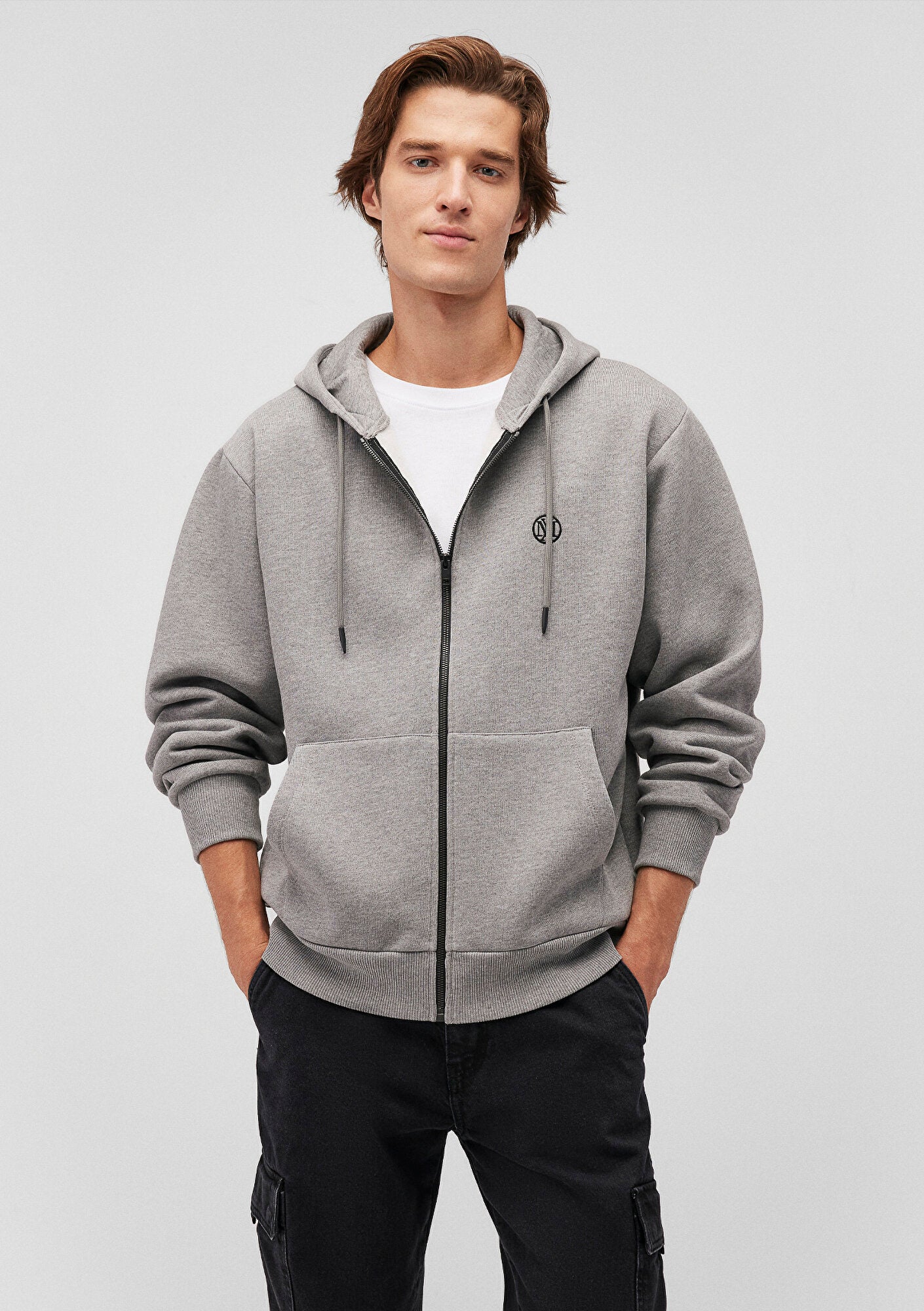 Zip Grey Sweatshirt