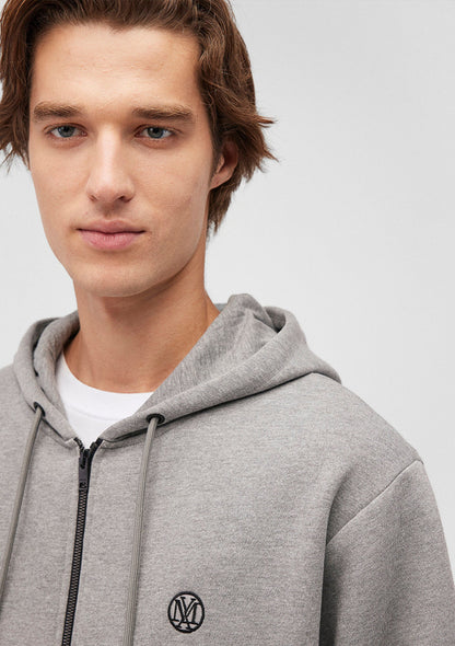 Zip Grey Sweatshirt