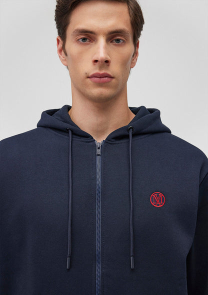 Zip Up Navy Sweatshirt