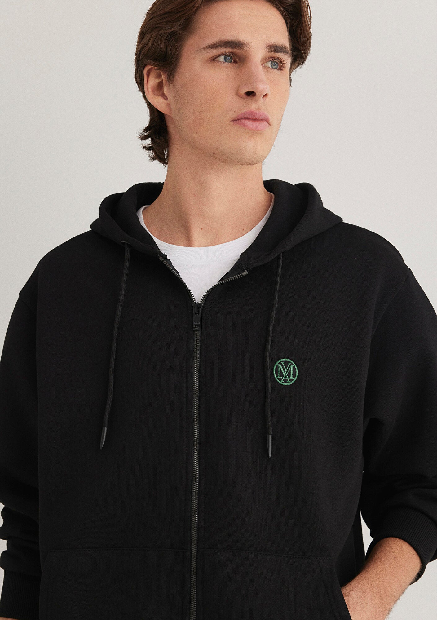 Zip Black Sweatshirt