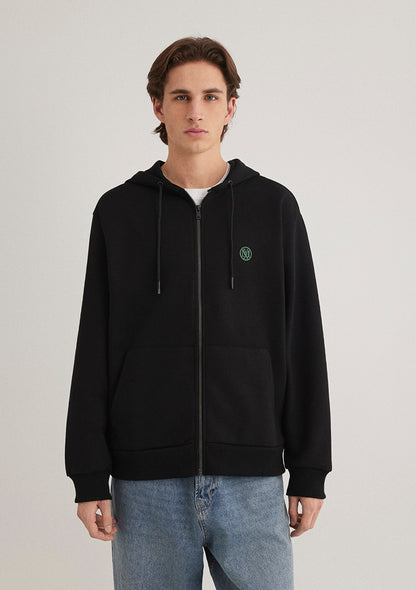 Zip Black Sweatshirt