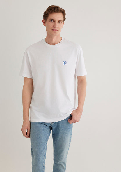 Mavi Logo Printed White T-Shirt