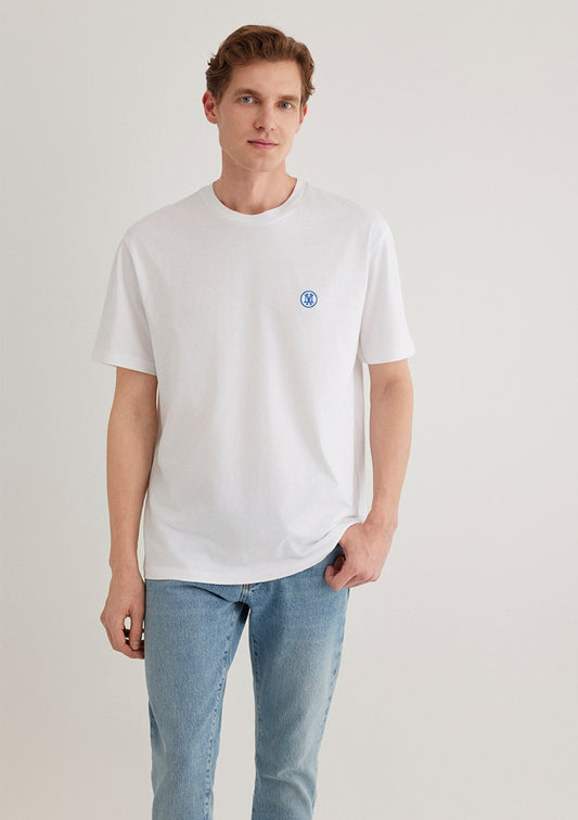 Mavi Logo Printed White T-Shirt