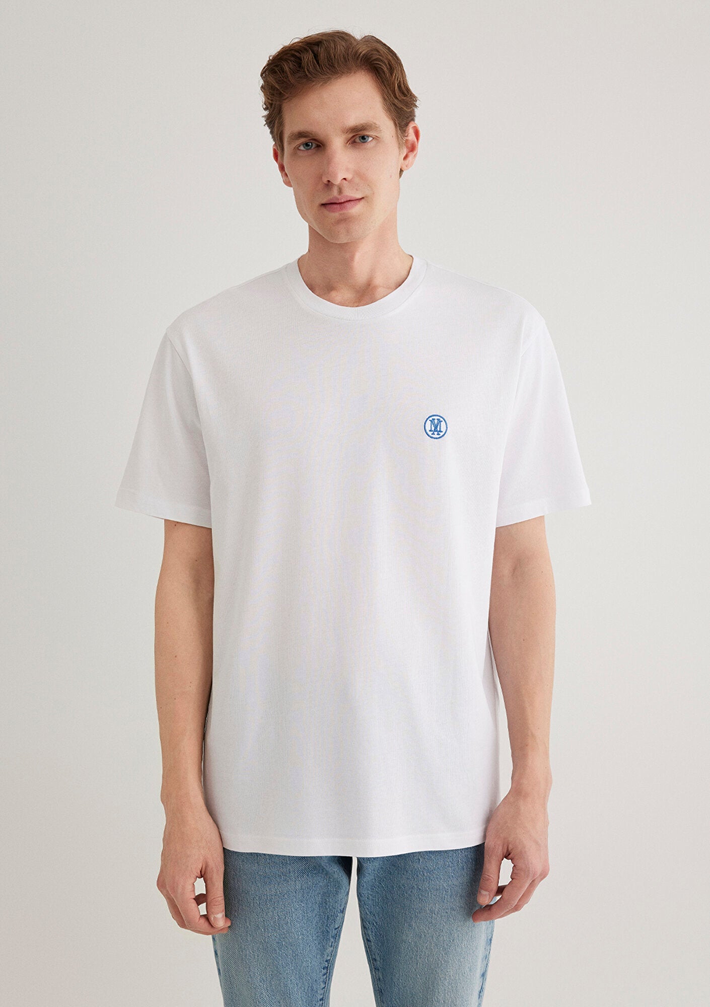 Mavi Logo Printed White T-Shirt
