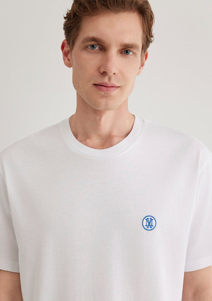 Mavi Logo Printed White T-Shirt