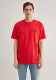 Mavi Logo Printed Red T-Shirt